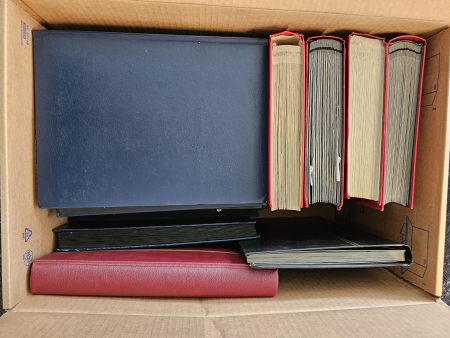 Stamp of Large Lots and Collections 1850-1990, in a big and heavy box nice item