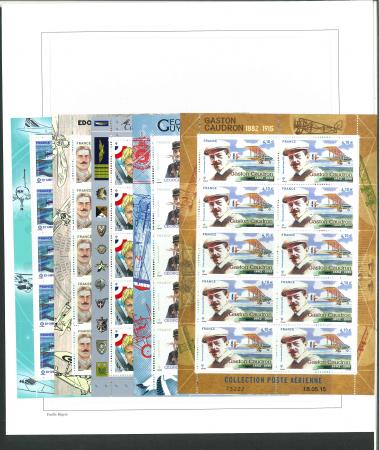 Stamp of France » Poste Aérienne 2009-2021, 14 feuillets poste aérienne neufs ** MNH