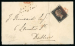 Stamp of Ireland » Postal History (Arranged alphabetically by County) Dublin - Raheny: 1839-41 Folded entire & large part