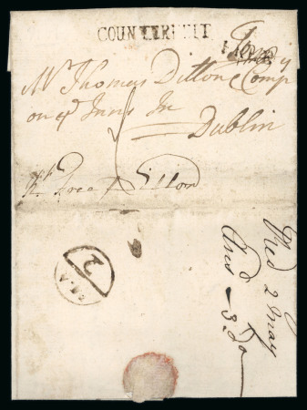 Stamp of Ireland » Pre-Stamp Postal History » Early Period - 1657-1784 Cavan - Ballyhaise: 1831 Folded entire from Ballyhaise