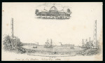 Stamp of Ireland » GB Used In Ireland 1852 Printed envelope "NATIONAL EXHIBITION/TO BE OPENED