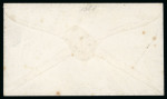 Stamp of Ireland » GB Used In Ireland 1852 Printed envelope "NATIONAL EXHIBITION/TO BE OPENED