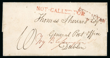 Stamp of Ireland » Pre-Stamp Postal History » Independant Post Office Period - 1784-1831 1830 (11.5) Folded letter sheet from Dungarvan to Dublin,