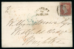 Stamp of Ireland » Pre-Stamp Postal History » Independant Post Office Period - 1784-1831 1850-51 Entire and envelope to Brighton and London