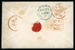 Stamp of Ireland » Pre-Stamp Postal History » Independant Post Office Period - 1784-1831 1850-51 Entire and envelope to Brighton and London