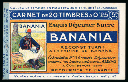 Stamp of France » Carnets 1907, Semeuse Y&T n°140 25c bleu, carnet (série 78)