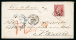 Stamp of France » Lettres Classiques 1867, Lettre à destination de Varsovie (Pologne) affranchie