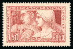 Stamp of France » Émissions à partir de 1900 1928, Le Travail Y&T n°252, essai dentelé en rose du