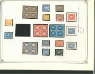 Stamp of France » Collections 1850-1876, jolie collection de 57 essais privés organisée
