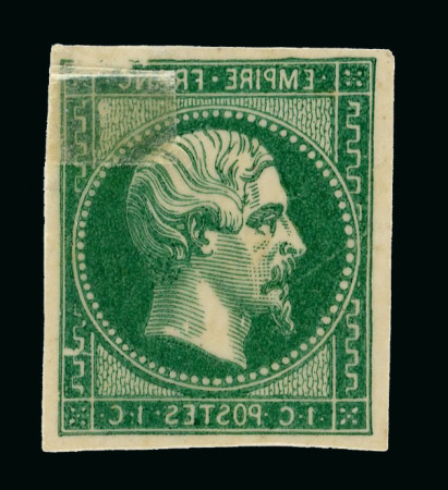 Stamp of France » Empire 1853-1862 1853, ensemble de 21 essais au type Napoléon non-dentelé