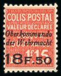 Stamp of France » Colis Postaux 1940, série de 6 timbres pour colis postaux surchargés