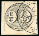 Stamp of Brazil » 1843 Bull's Eyes 1843 Bull's Eyes 90r worn impression used Alagoas