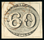 Stamp of Brazil » 1843 Bull's Eyes 1843 Bull's Eyes 60r worn impression used Angra Dos Reis