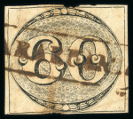 Stamp of Brazil » 1843 Bull's Eyes 1843 60r worn impression large part cancel, damaged