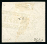 Stamp of Brazil » 1843 Bull's Eyes Va. De Areias: 1843 Bull's Eyes 90r used part framed handstamp