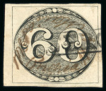 Stamp of Brazil » 1843 Bull's Eyes Bahia: 1843 Bull's Eyes 60r early impression used manuscript and transit handstamp