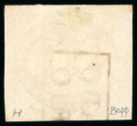 Stamp of Brazil » 1843 Bull's Eyes 1843 Bull's Eyes 90r early impression used part red handstamp
