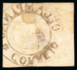 Stamp of Brazil » 1843 Bull's Eyes Campinas: 1843 Bull's Eyes 60r intermediate impression used large part cancel