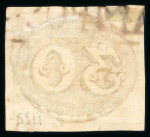 Stamp of Brazil » 1843 Bull's Eyes Campos: 1843 Bull's Eyes 30r early impression used hs