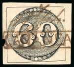 Stamp of Brazil » 1843 Bull's Eyes 1843 Bull's Eyes 60r early imprseeion used hs and manuscript