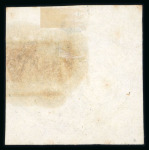 Stamp of Brazil » 1843 Bull's Eyes Capivari: 1843 Bull's Eyes 30r intermediate impression used bluish white cancel