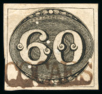 Stamp of Brazil » 1843 Bull's Eyes 1843 Bull's Eyes 60r early impression virtually complete hs