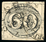 Stamp of Brazil » 1843 Bull's Eyes 1843 Bull's Eyes 60r used two different cancels