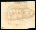 Stamp of Brazil » 1843 Bull's Eyes Diamantina V.: 1843 Bull's Eyes 60r used with dividing line at left