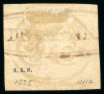 Stamp of Brazil » 1843 Bull's Eyes Formigas: 1843 Bull's Eyes 60r used large part long oval hs