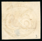 Stamp of Brazil » 1843 Bull's Eyes Franca: 1843 Bull's Eyes 60r three margins used brown framed hs