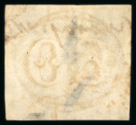 Stamp of Brazil » 1843 Bull's Eyes Guarapary: 1843 Bull's Eyes 60r used large part manuscript cancel