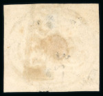 Stamp of Brazil » 1843 Bull's Eyes Tacoahy: 1843 Bull's Eyes 30r four very close margins used part hs