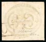 Stamp of Brazil » 1843 Bull's Eyes Ytu: 1843 Bull's Eyes 60r four margins large part hs
