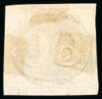 Stamp of Brazil » 1843 Bull's Eyes Jaragua: 1843 Bull's Eyes 60r black four margins used red hs