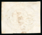 Stamp of Brazil » 1843 Bull's Eyes Mambocaba: 1843 Bull's Eyes 30r used part brownish-red hs