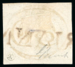 Stamp of Brazil » 1843 Bull's Eyes Marianna (MG): 1843 Bull's Eyes two 60r with straight-line hs, one faulty