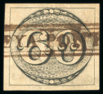 Stamp of Brazil » 1843 Bull's Eyes 1843 Bull's Eyes four margins used large part hs