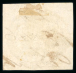 Stamp of Brazil » 1843 Bull's Eyes Parahibuna: 1843 60r black used large part four line manuscript ds