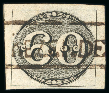 Stamp of Brazil » 1843 Bull's Eyes 1843 Bull's Eyes 60r black sl hs large first letter