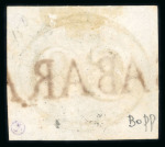Stamp of Brazil » 1843 Bull's Eyes Sabara: 1843 Bull's Eyes 60r early impression usedpart sl hs