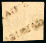 Stamp of Brazil » 1843 Bull's Eyes Sao Gabriel: 1843 Bull's Eyes 60r worn impression used part 2 sl hs