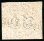 Stamp of Brazil » 1843 Bull's Eyes Sao Luiz: 1843 Bull's Eyes 30r grey black used sl hs