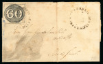 Stamp of Brazil » 1843 Bull's Eyes 1843 Bull's Eyes 1844 60r entire S Paulo to Rio