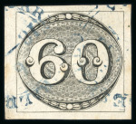 Stamp of Brazil » 1843 Bull's Eyes 1843 Bull's Eyes 60r black used blue cds