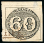 Stamp of Brazil » 1843 Bull's Eyes 1843 Bull's Eyes 60r two singles single cancel