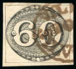 Stamp of Brazil » 1843 Bull's Eyes 1843 Bull's eyes 60r black used brown red circular hs