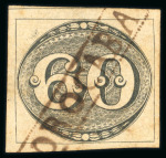 Stamp of Brazil » 1843 Bull's Eyes 1843 Bull's Eyes 60r black large part framed hs