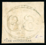 Stamp of Brazil » 1843 Bull's Eyes 1843 Bull's Eyes 30r and 60r with one complete cancel