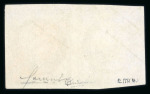 Stamp of France » Type Cérès de 1849-1850 1849, Cérès Y&T n°4 25c bleu en paire tête-bêche oblitérée