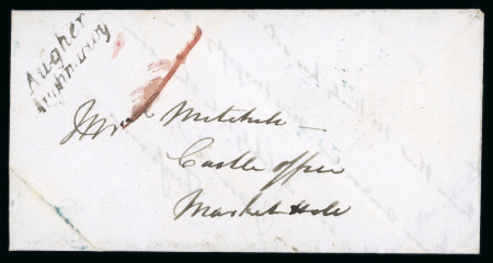 Stamp of Ireland » Postal History (Arranged alphabetically by County) Tyrone - Augher/Aughnacloy: 1846 Two folded entires